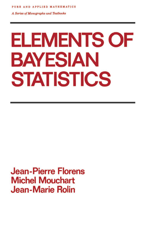 Book cover of Elements of Bayesian Statistics