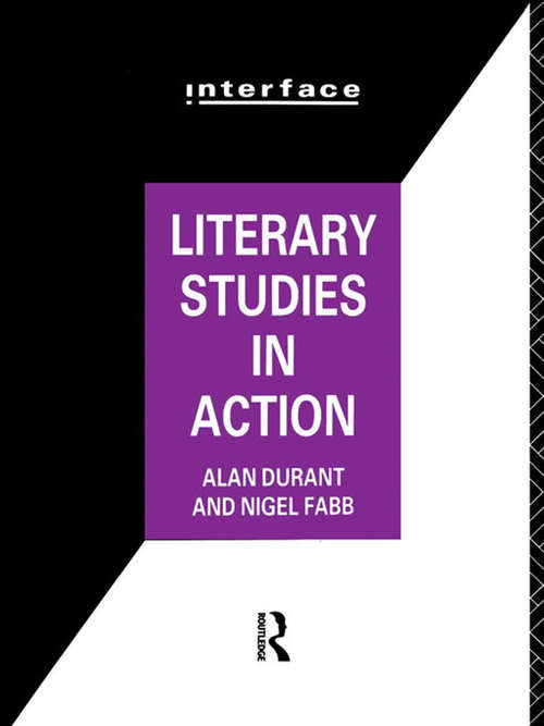 Book cover of Literary Studies in Action