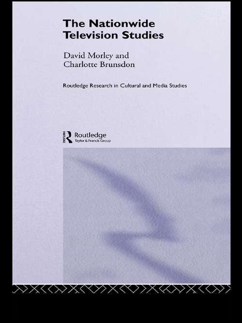 Book cover of The Nationwide Television Studies (Routledge Research in Cultural and Media Studies)