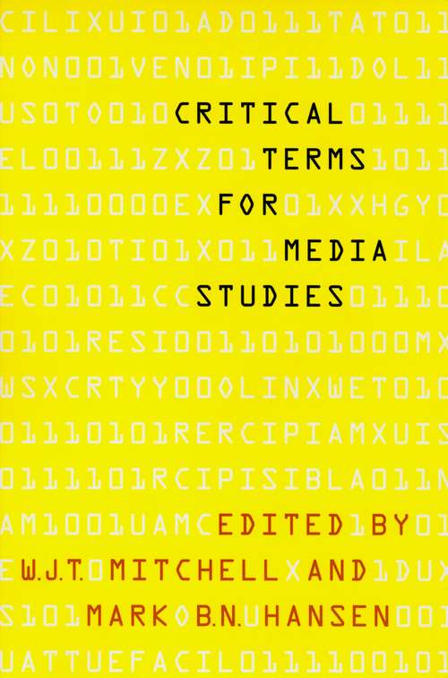 Book cover of Critical Terms for Media Studies (Critical Terms)