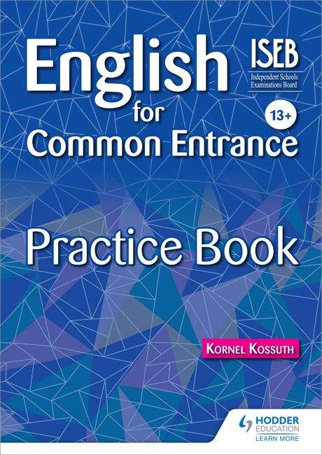 Book cover of English for Common Entrance 13+ Practice Book (PDF)