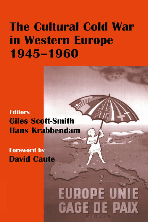 Book cover of The Cultural Cold War in Western Europe, 1945-60 (Studies in Intelligence)