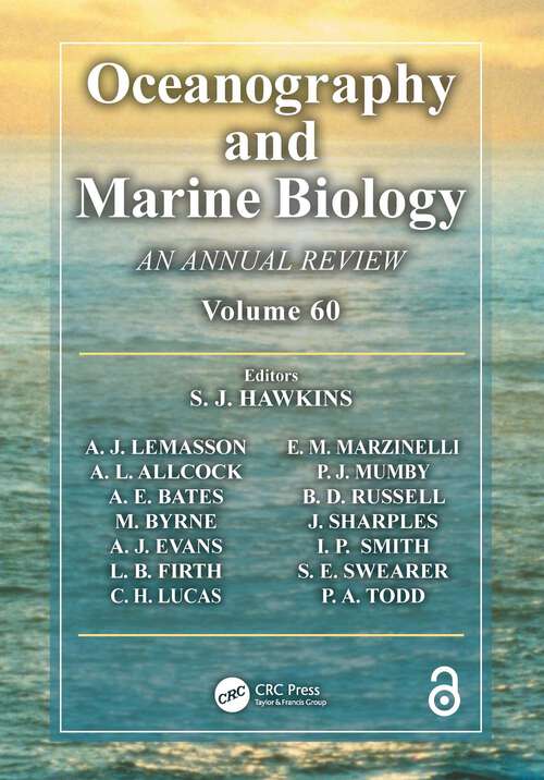 Book cover of Oceanography and Marine Biology: An Annual Review, Volume 60 (Oceanography and Marine Biology - An Annual Review #60)