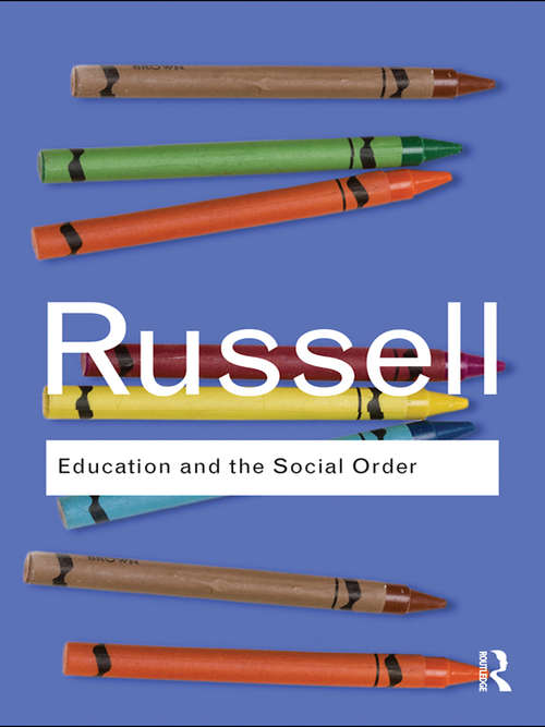Book cover of Education and the Social Order