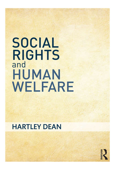 Book cover of Social Rights and Human Welfare