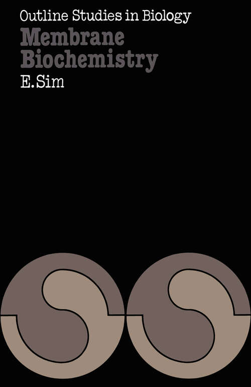 Book cover of Membrane Biochemistry (1982)