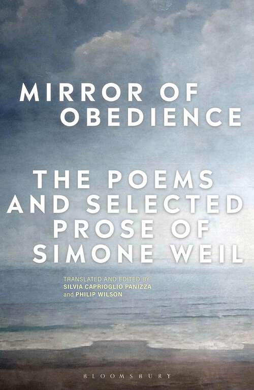 Book cover of Mirror of Obedience: The Poems and Selected Prose of Simone Weil