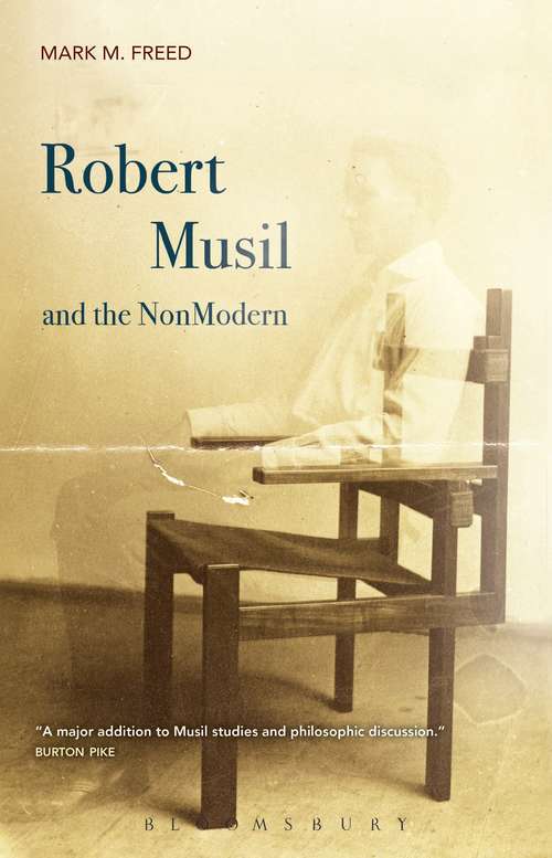 Book cover of Robert Musil and the NonModern