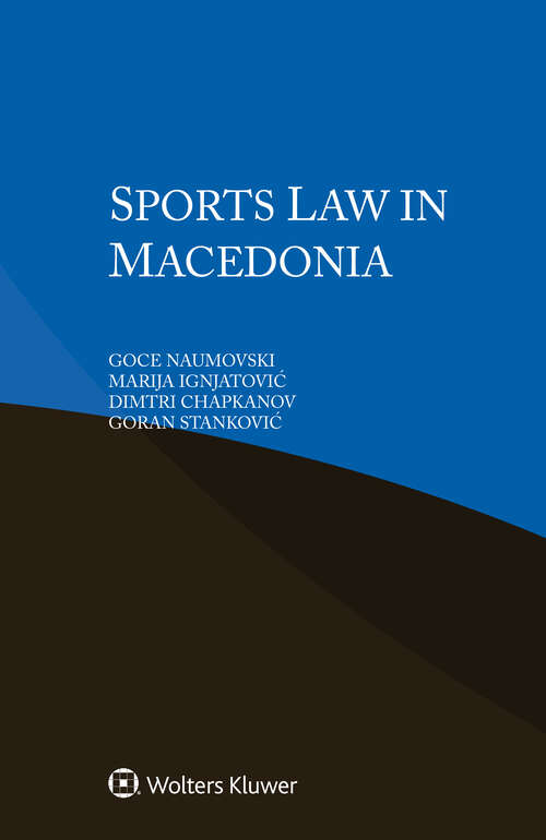 Book cover of Sports Law in Macedonia