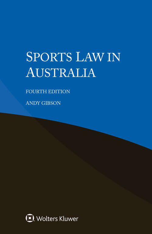 Book cover of Sports Law in Australia