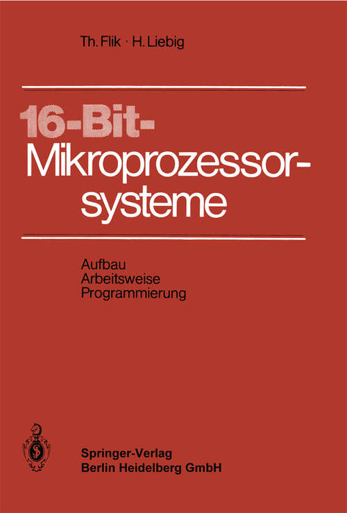 Book cover of 16- Bit-Mikroprozessorsysteme: Aufbau, Arbeitsweise und Programmierung (1982)
