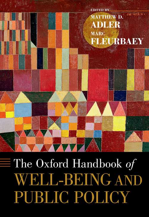 Book cover of The Oxford Handbook of Well-Being and Public Policy (Oxford Handbooks)