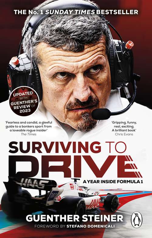 Book cover of Surviving to Drive: The No.1 Sunday Times bestseller as seen on Netflix’s Drive to Survive
