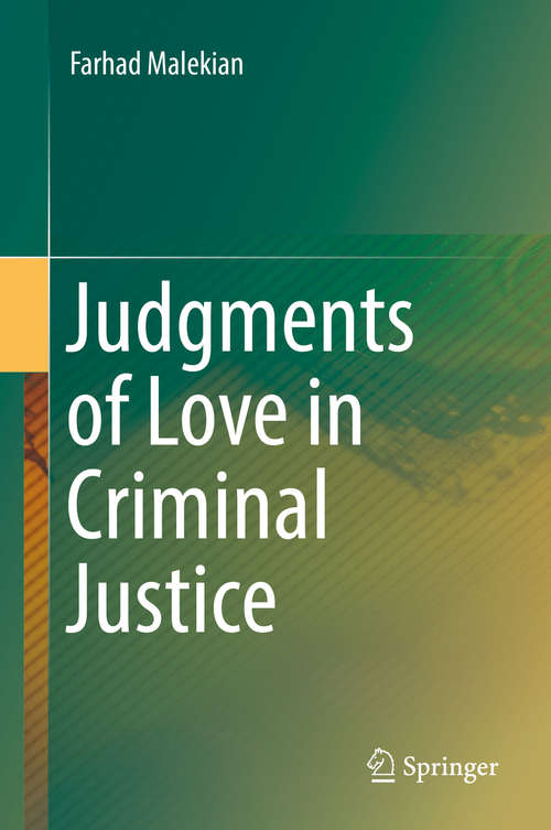 Book cover of Judgments of Love in Criminal Justice