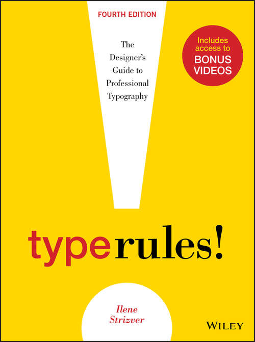 Book cover of Type Rules, Enhanced Edition: The Designer's Guide to Professional Typography (4)