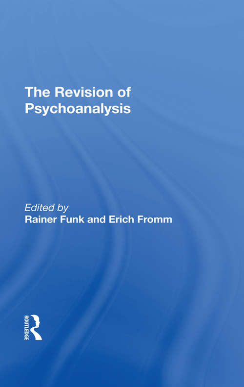 Book cover of The Revision Of Psychoanalysis