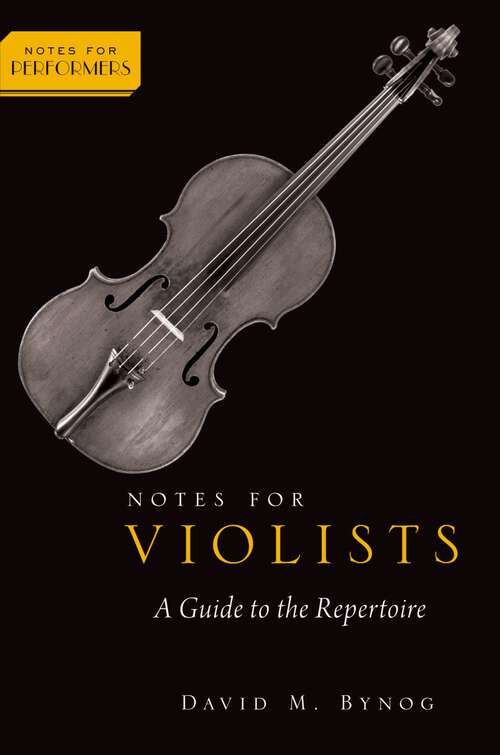 Book cover of Notes for Violists: A Guide to the Repertoire (Notes for Performers)