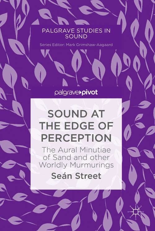 Book cover of Sound at the Edge of Perception: The Aural Minutiae of Sand and other Worldly Murmurings (Palgrave Studies in Sound)