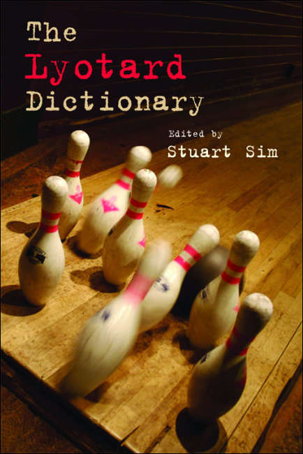 Book cover of The Lyotard Dictionary (Philosophical Dictionaries)
