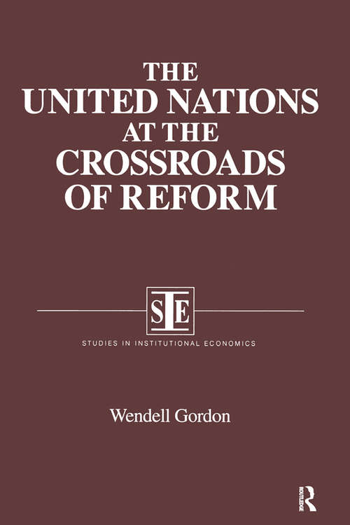 Book cover of The United Nations at the Crossroads of Reform
