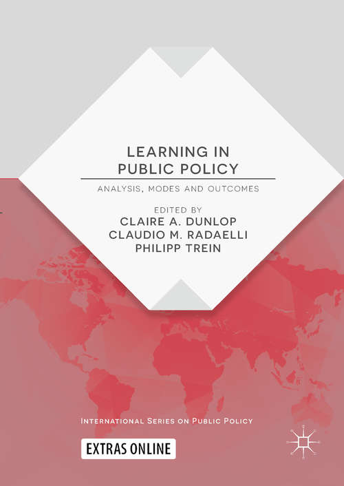 Book cover of Learning in Public Policy: Analysis, Modes and Outcomes (International Series on Public Policy)