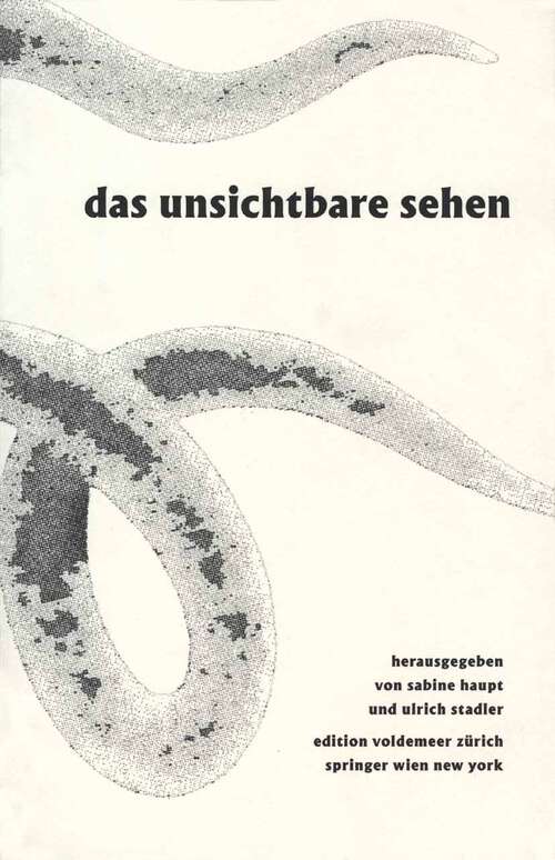 Book cover of Das Unsichtbare sehen: Bildzauber, optische Medien und Literatur (2006) (Edition Voldemeer Zürich)