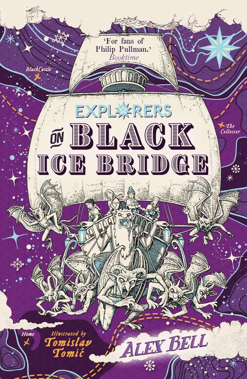 Book cover of Explorers on Black Ice Bridge (Main) (The Polar Bear Explorers' Club)