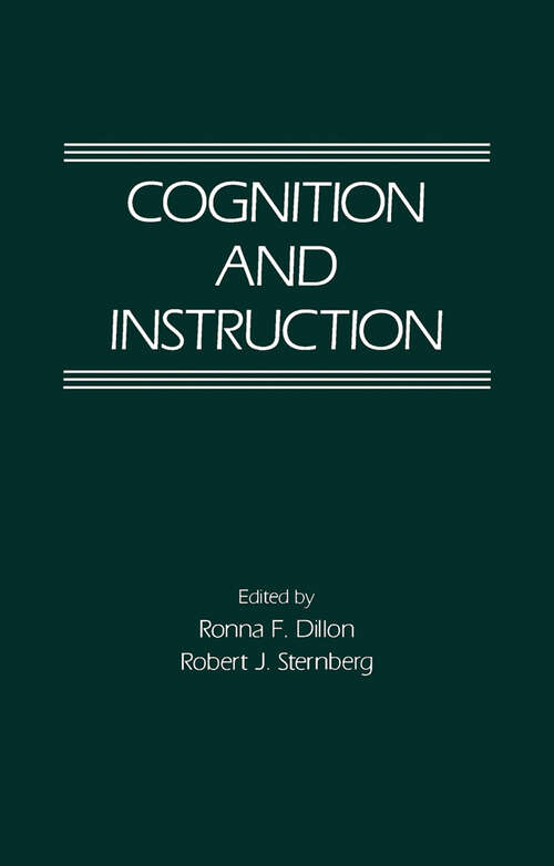 Book cover of Cognition and Instruction