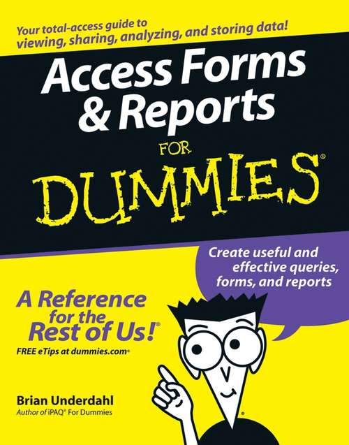 Book cover of Access Forms and Reports For Dummies