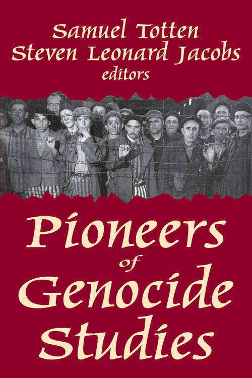 Book cover of Pioneers of Genocide Studies