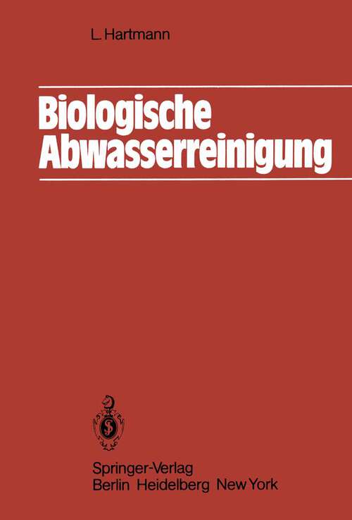 Book cover of Biologische Abwasserreinigung (1983)