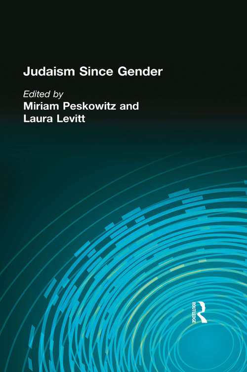 Book cover of Judaism Since Gender