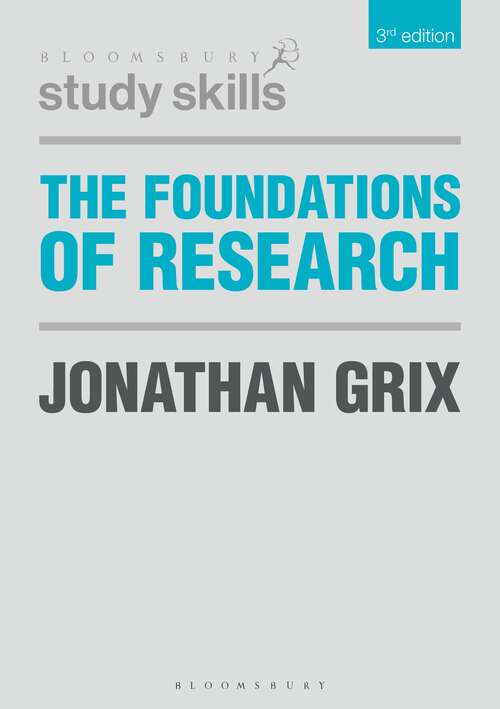Book cover of The Foundations of Research (Macmillan Research Skills)