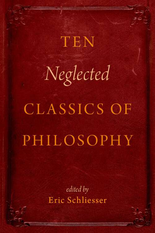 Book cover of Ten Neglected Classics of Philosophy