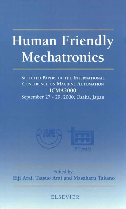 Book cover of Human Friendly Mechatronics