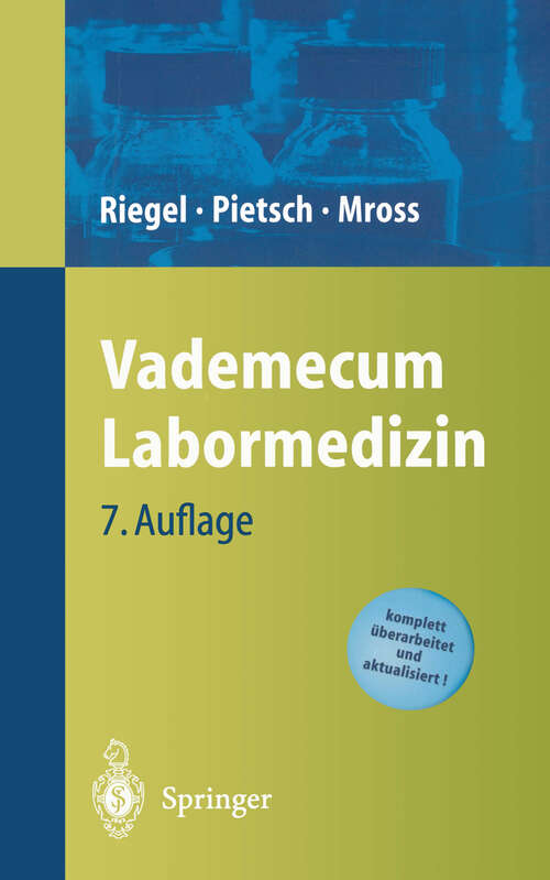 Book cover of Vademecum Labormedizin (7. Aufl. 2003)