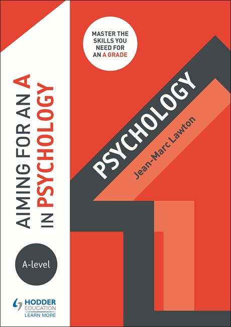 Book cover of Aiming for an A in A-level Psychology