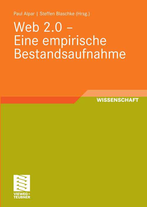 Book cover of Web 2.0 - Eine empirische Bestandsaufnahme (2008)