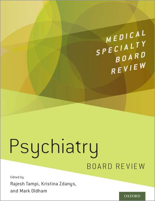 Book cover of Psychiatry Board Review (Medical Specialty Board Review)