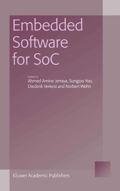 Book cover of Embedded Software for SoC (2003)