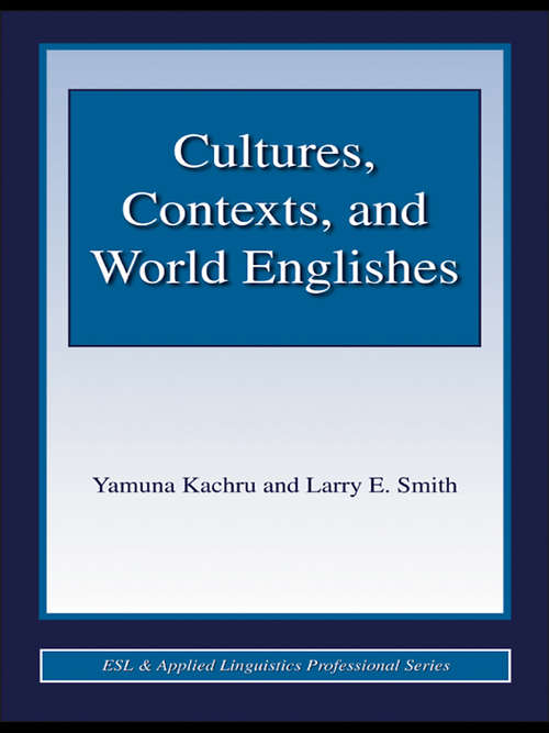 Book cover of Cultures, Contexts, and World Englishes