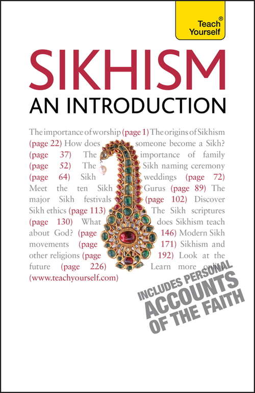 Book cover of Sikhism - An Introduction: Teach Yourself (Teach Yourself)