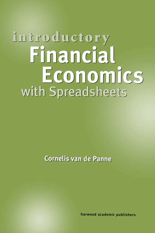 Book cover of Introductory Financial Economics with Spreadsheets