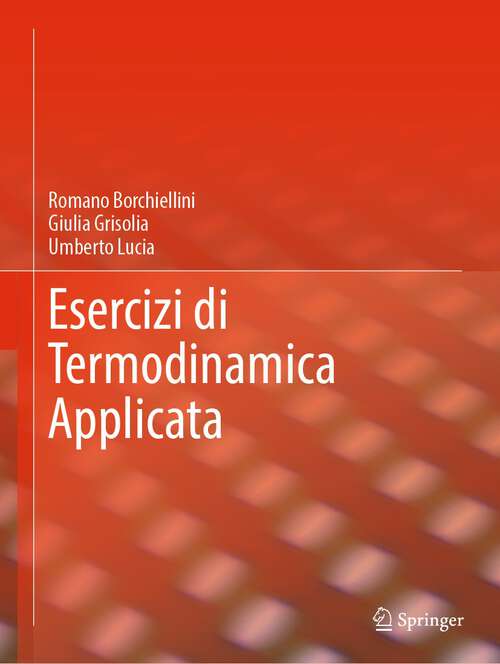 Book cover of Esercizi di Termodinamica Applicata (1a ed. 2022)