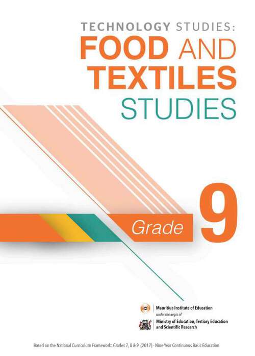 Book cover of Technology Studies: Food And Textiles Studies class 9 - MIE