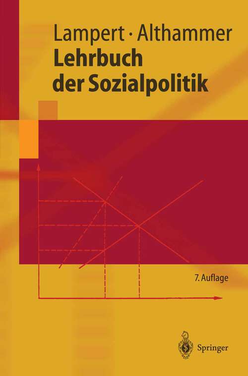 Book cover of Lehrbuch der Sozialpolitik (7. Aufl. 2004) (Springer-Lehrbuch)