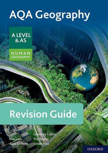 Book cover of AQA Geography for A Level & AS Human Geography Revision Guide