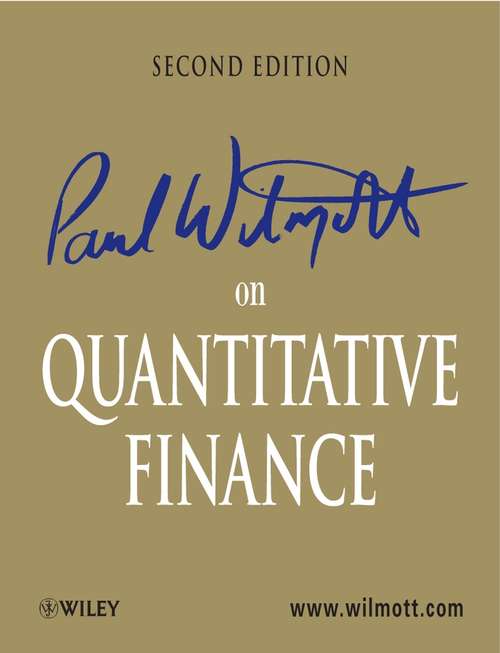 Book cover of Paul Wilmott on Quantitative Finance (2)