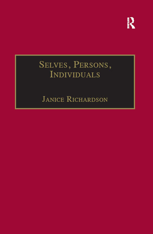 Book cover of Selves, Persons, Individuals: Philosophical Perspectives on Women and Legal Obligations