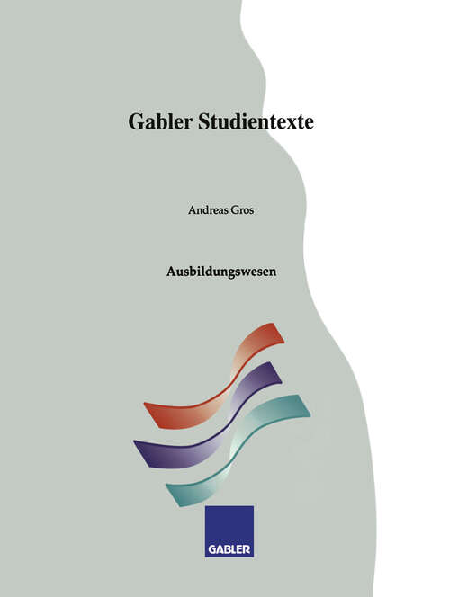 Book cover of Ausbildungswesen (1994) (Gabler-Studientexte)